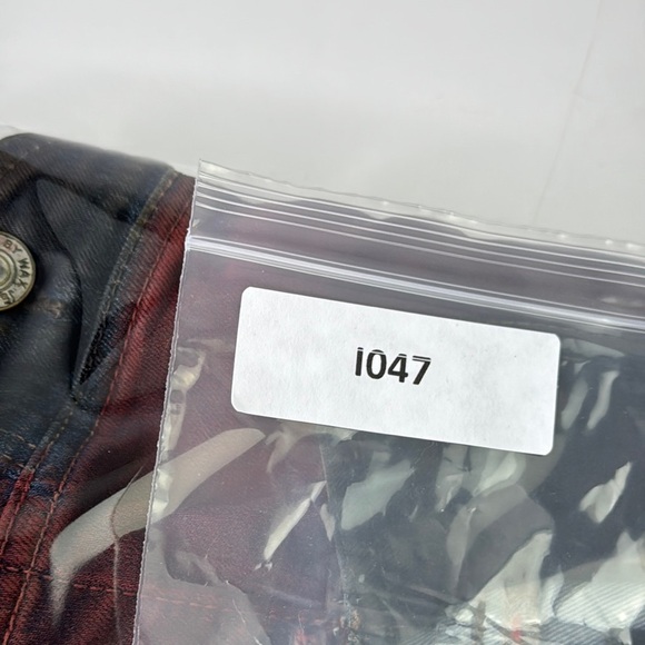 Upcycled Wax Jean Denim Vest with Patches size small - Picture 11 of 11